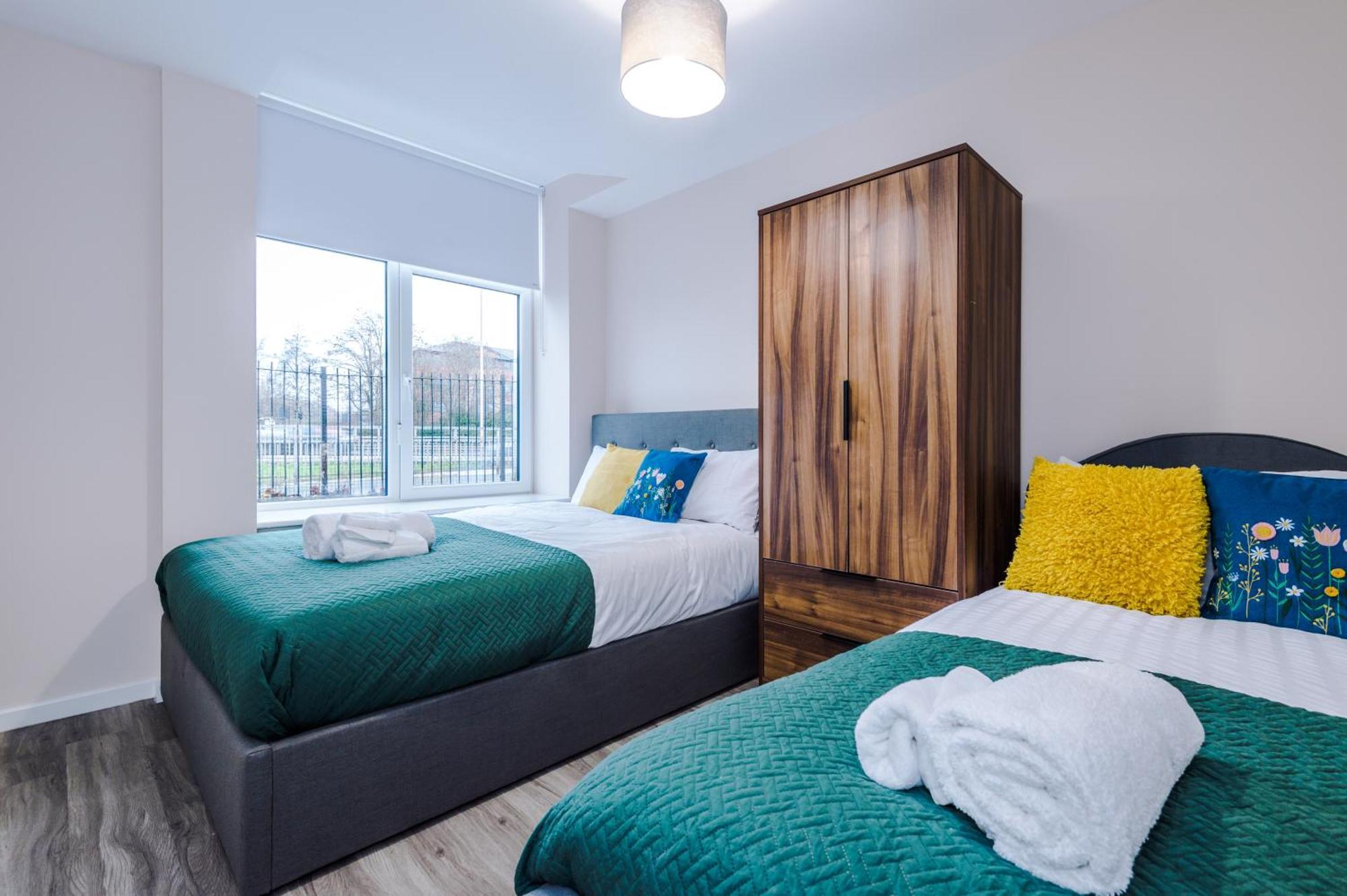 Apartamento Modern Comfort - 1 Bedroom - Free Parking, Transit Links, Close To Stadiums *